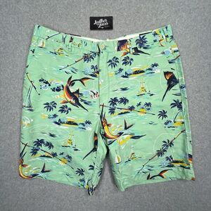 Polo‎ Ralph Lauren Hawaiian Shorts Mens 42T L Marlin Linen Sail Boat Classic Fit